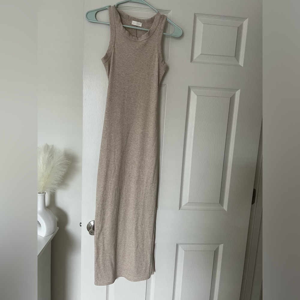 Tan long dress